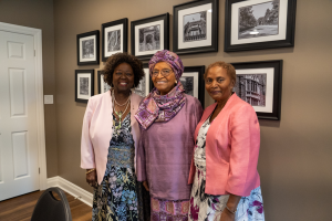 Left to right: Jean Augustine, Mme. Ellen Johnson Sirleaf, Dr Pamela Appelt